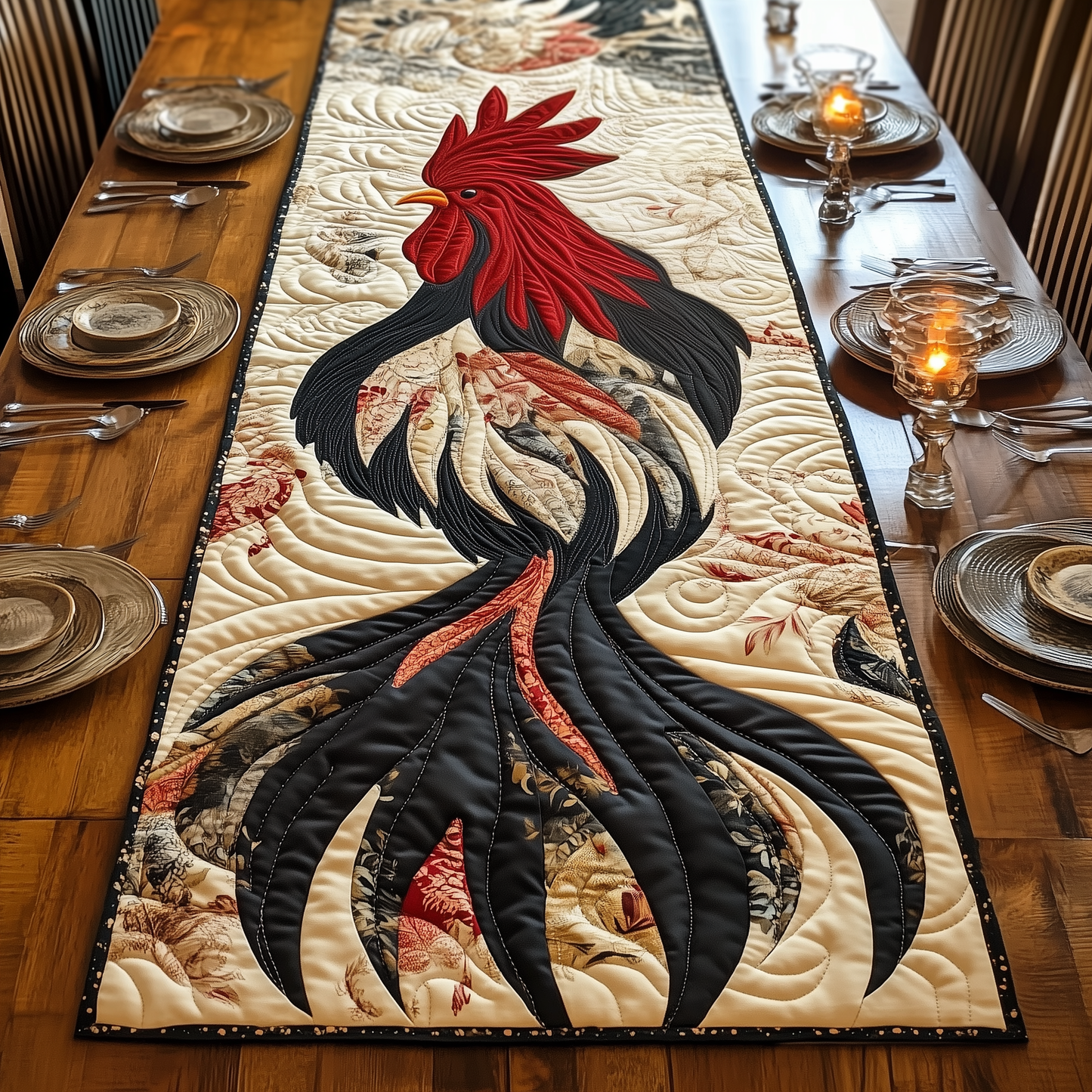 Chicken Quilted Table Runner GFTOTP205