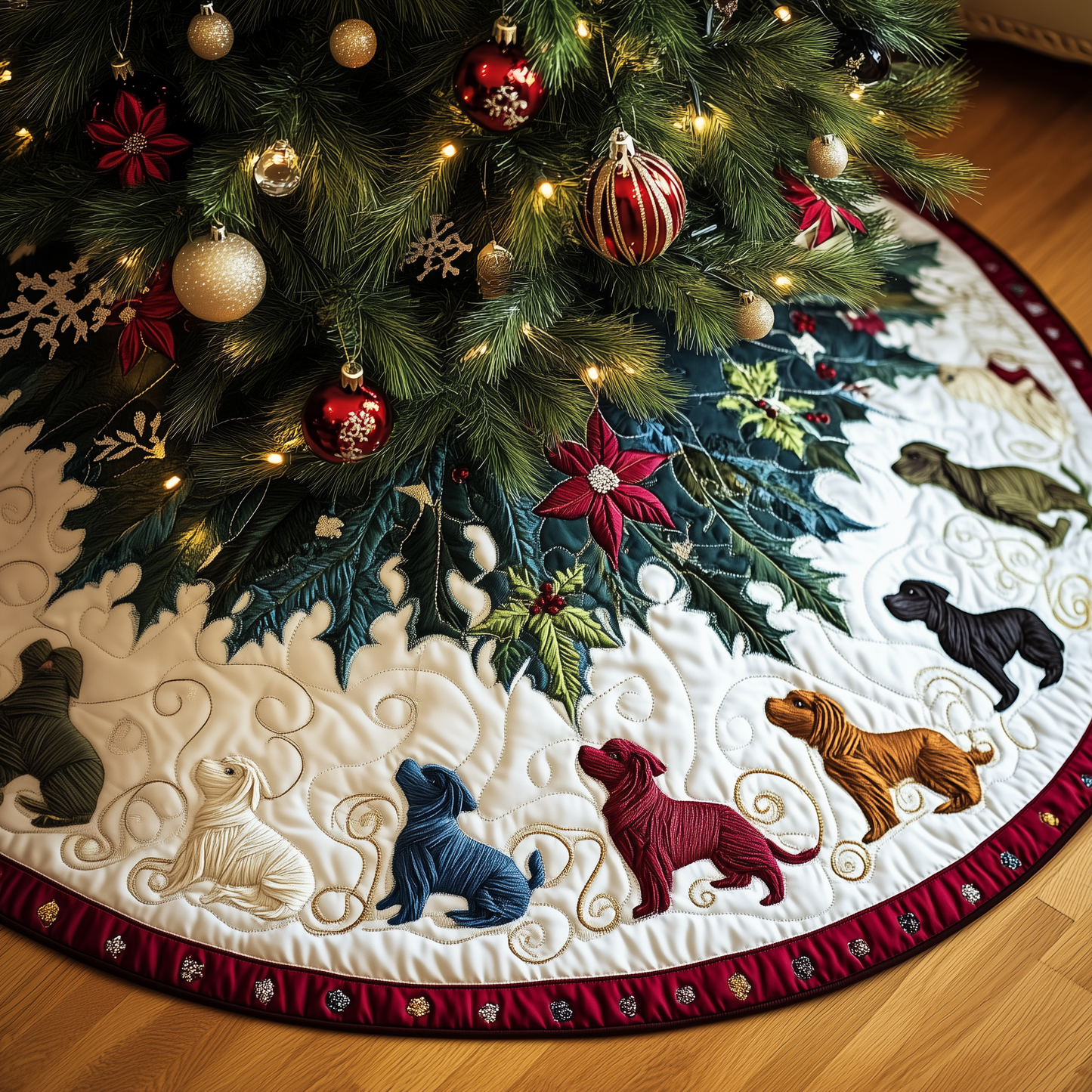 West Highland Terrie Quilted Tree Skirt GFTOTP217