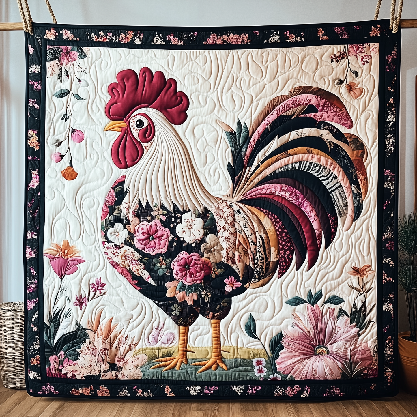 Pinky Chicken Quilted Blanket GFTOTP237