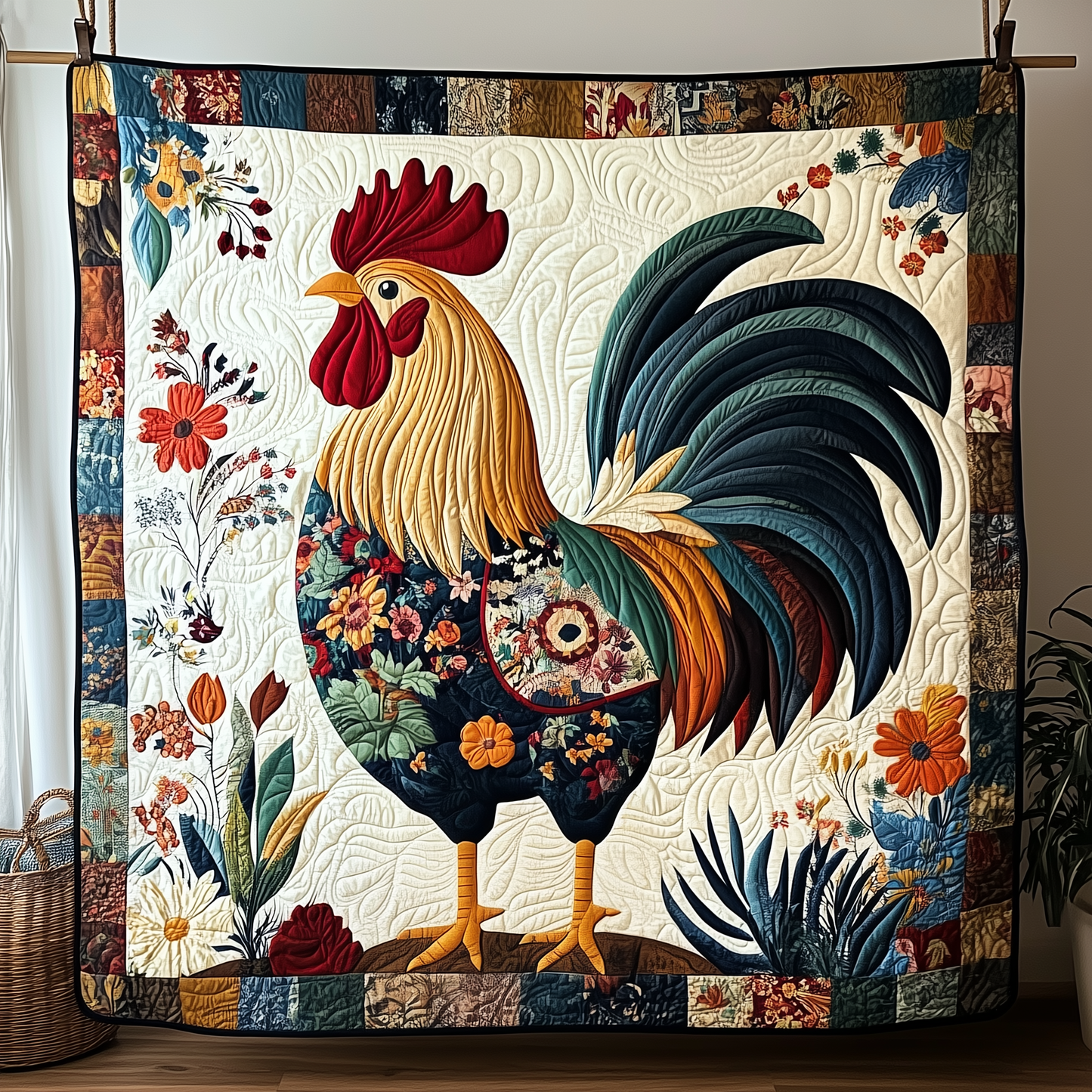 Chicken Quilted Blanket GFTOTP240