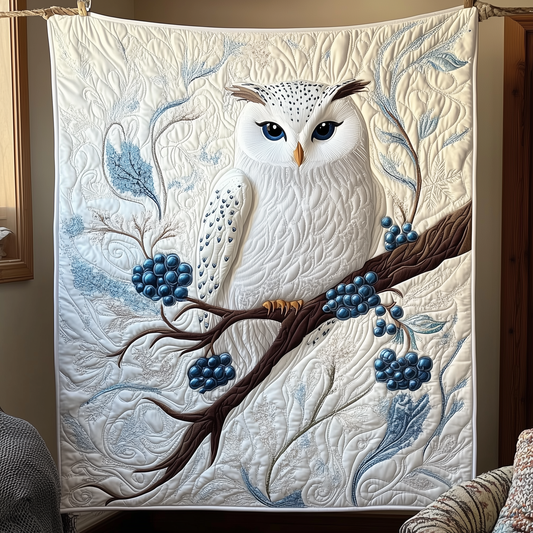 Snowy Owl Quilted Blanket GFTOTP244