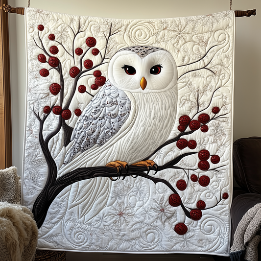 Snowy Owl Quilted Blanket GFTOTP246