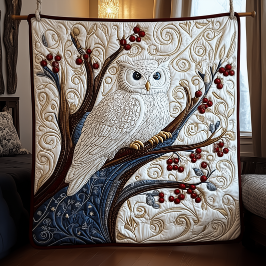 Snowy Owl Quilted Blanket GFTOTP247