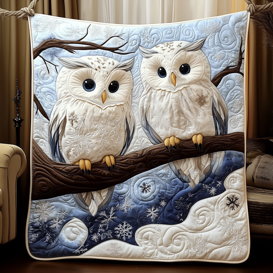 Snowy Owl Quilted Blanket GFTOTP249