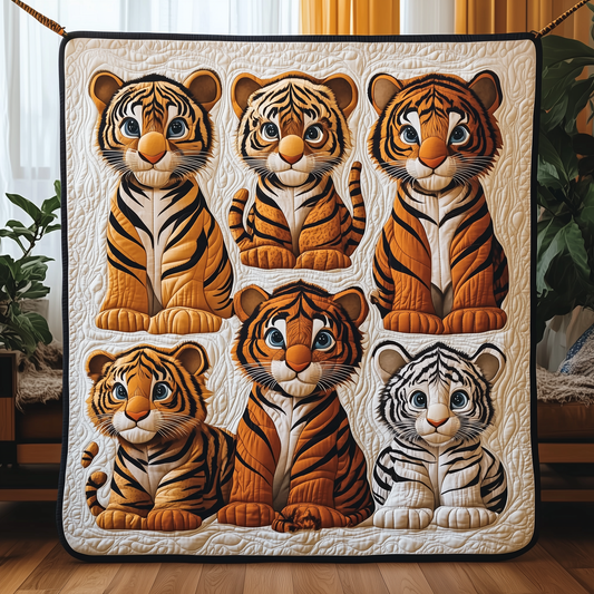 Adorable Baby Tiger Quilted Blanket GFTOTP277