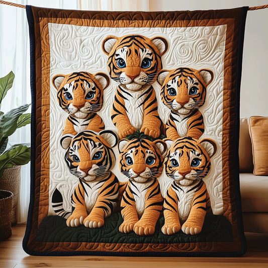 Adorable Baby Tiger Quilted Blanket GFTOTP279