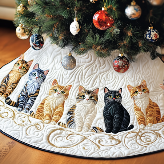 Joyful Cat Quilted Tree Skirt GFTOTP350