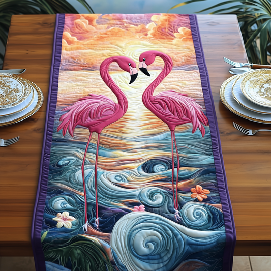 Sunset Flamingo Quilted Table Runner GFTOTP570