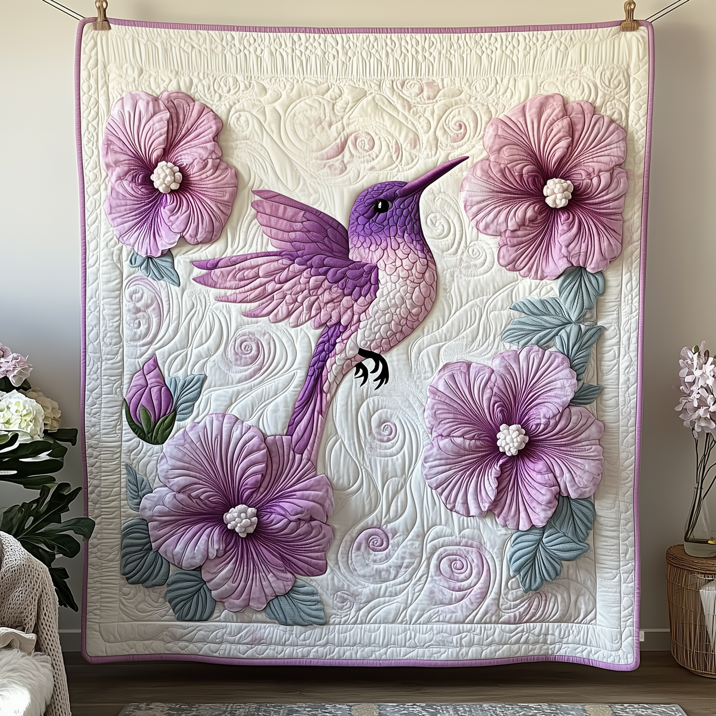 Hummingbird Quilted Blanket GFTOTP579