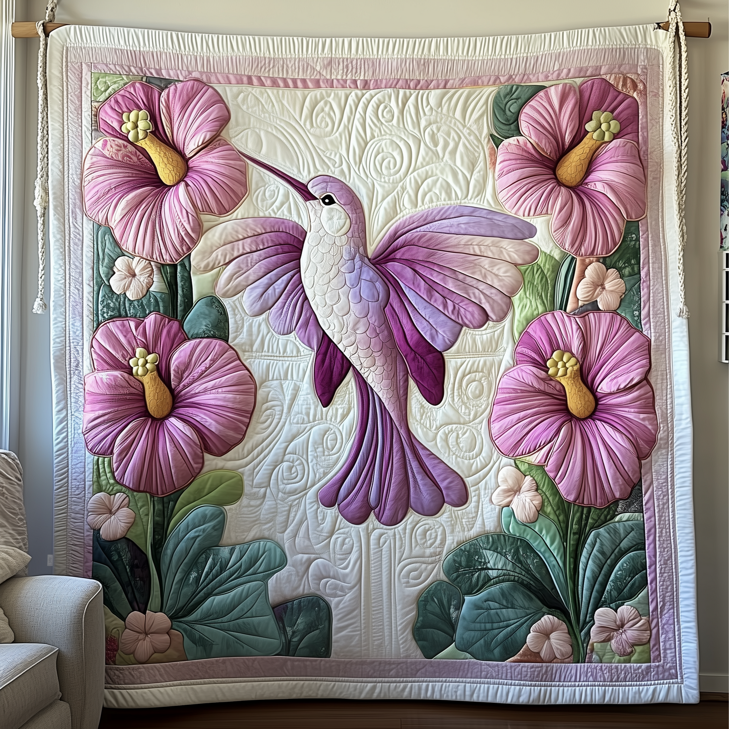 Hummingbird Quilted Blanket GFTOTP583