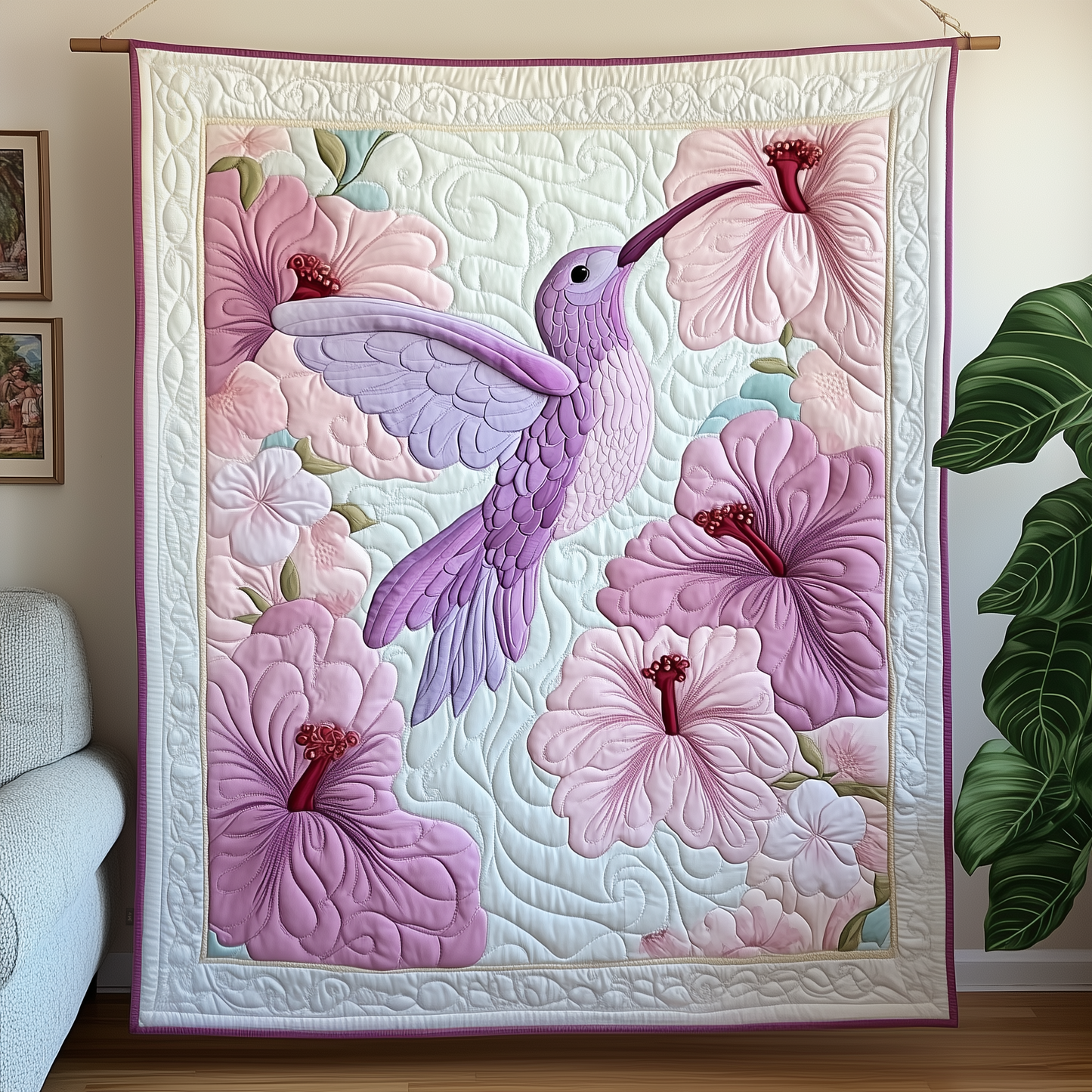 Hummingbird Quilted Blanket GFTOTP584