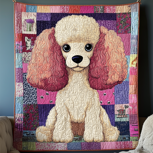 Whimsical Poodle Quilted Blanket GFTOTP597