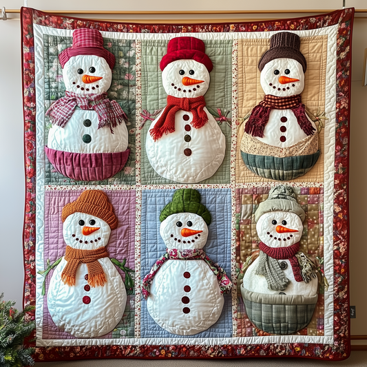 Festive Snowman Quilted Blanket GFTOTP673