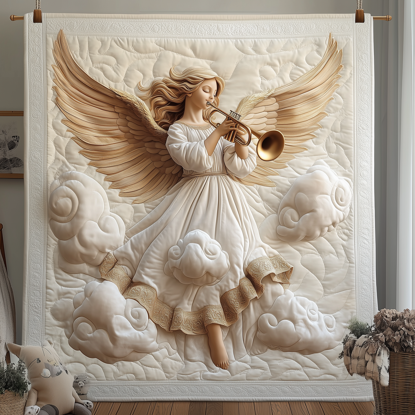 Christmas Angel Quilted Blanket GFTOTP765