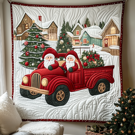 Christmas Gnomes Quilted Blanket GFTOTP798