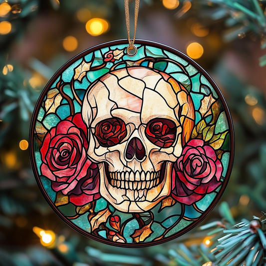 Elegant Skull Mica Ornament GFTOTP950