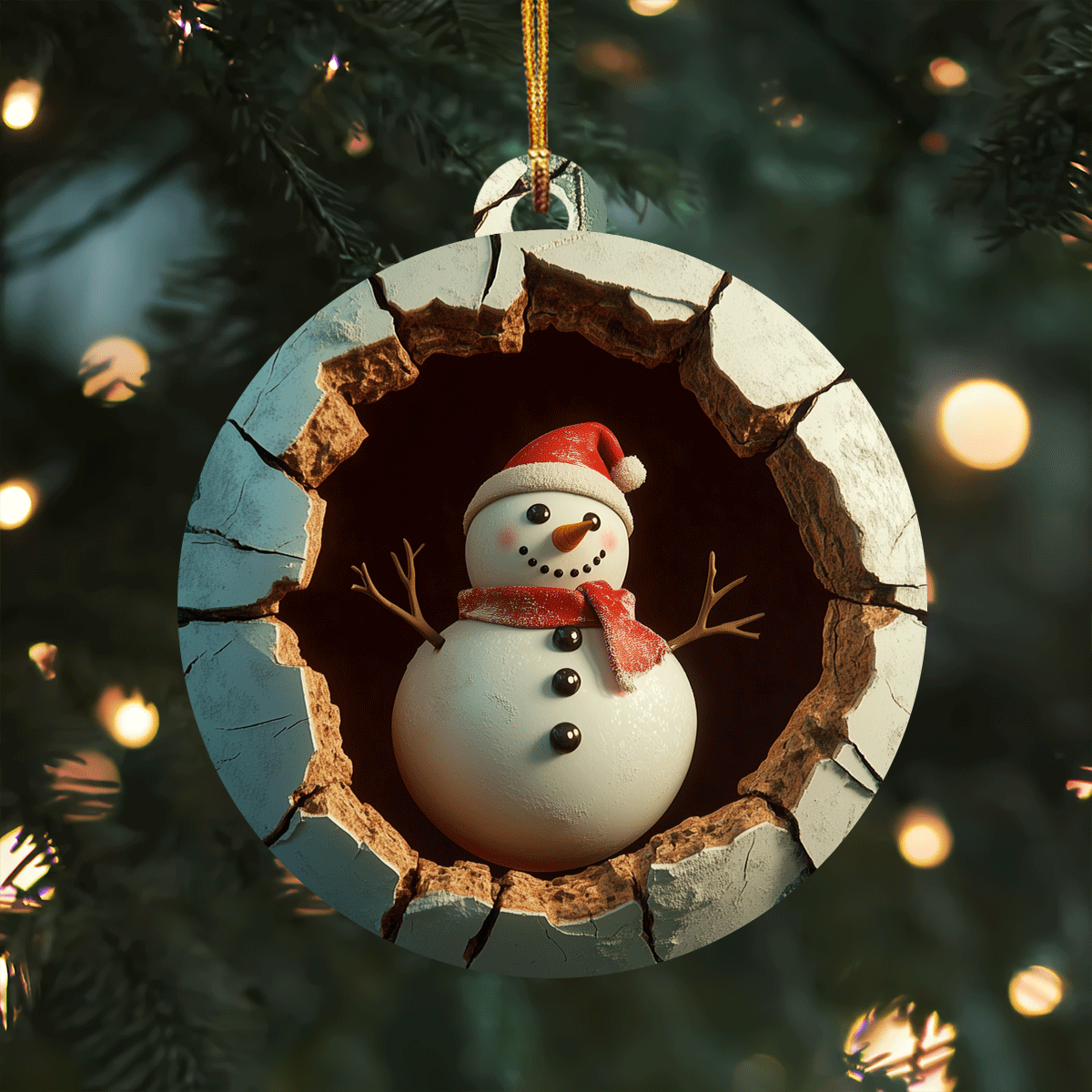 Snowman Xmas Mica Ornament NCU0TL1829