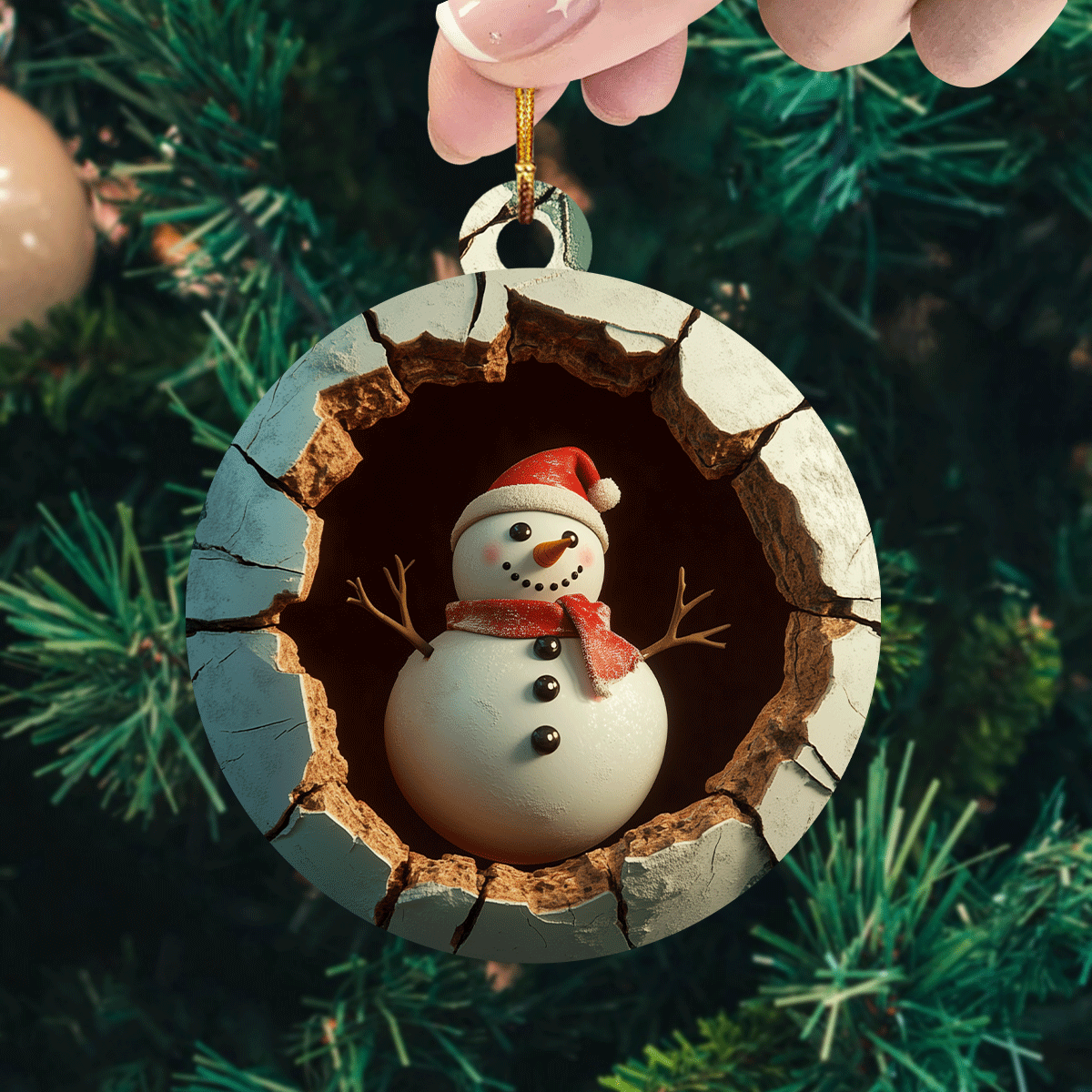 Snowman Xmas Mica Ornament NCU0TL1829