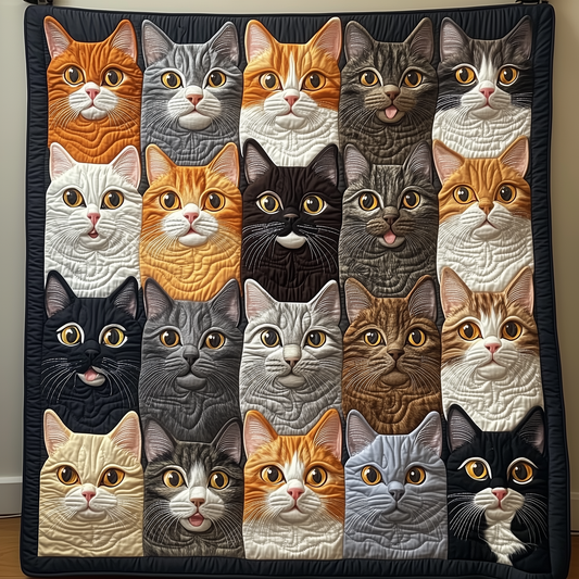 Cat Row Quilted Blanket ACTL015