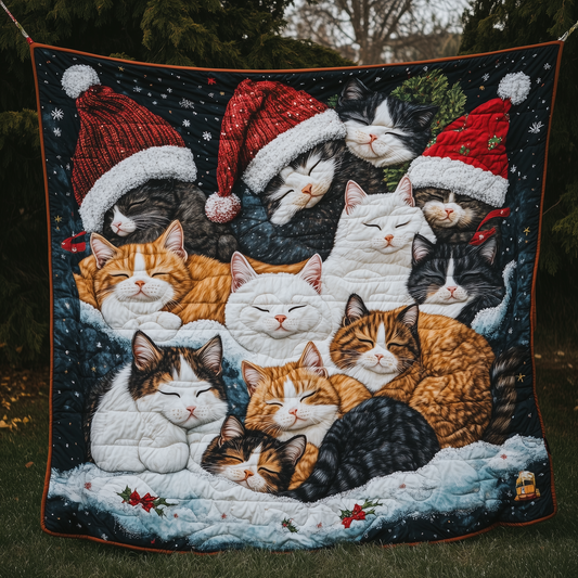 Cat Winter Quilted Blanket ACTL022