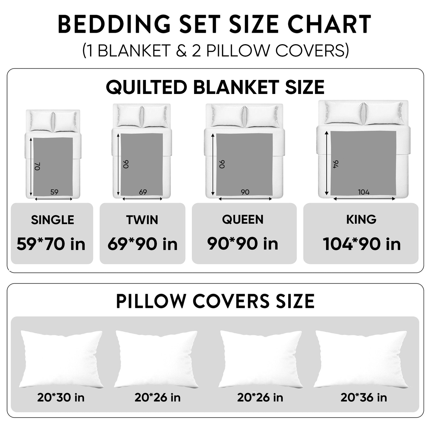 Whimsical Winter 3-Piece Quilted Bedding Set GFTOAB950